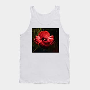 Poppy Flower Tank Top